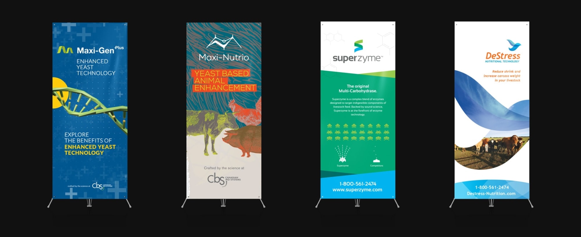 Canadian Bio-Systems pop-up banner design