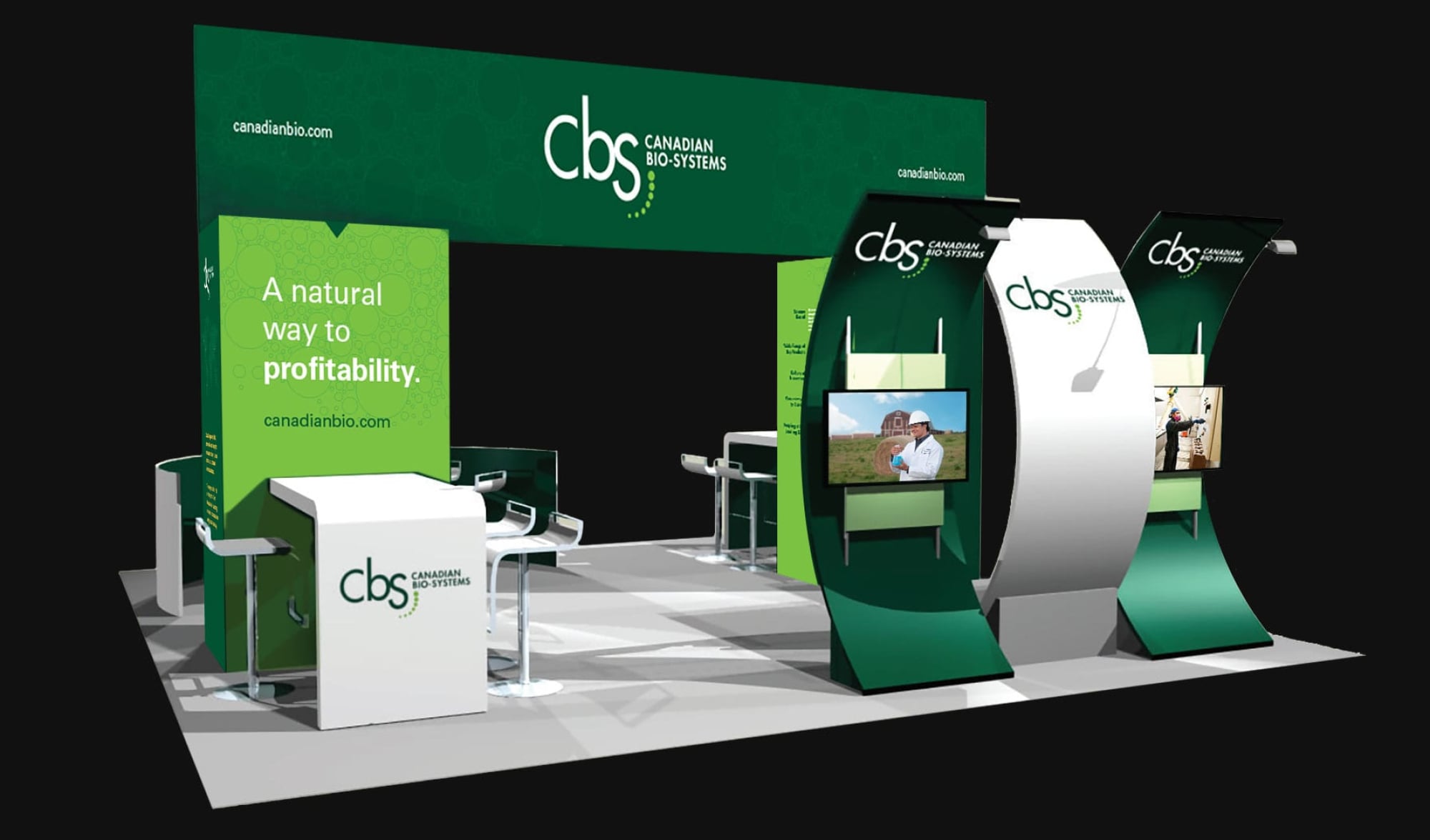 Canadian Bio-Systems tradeshow booth design