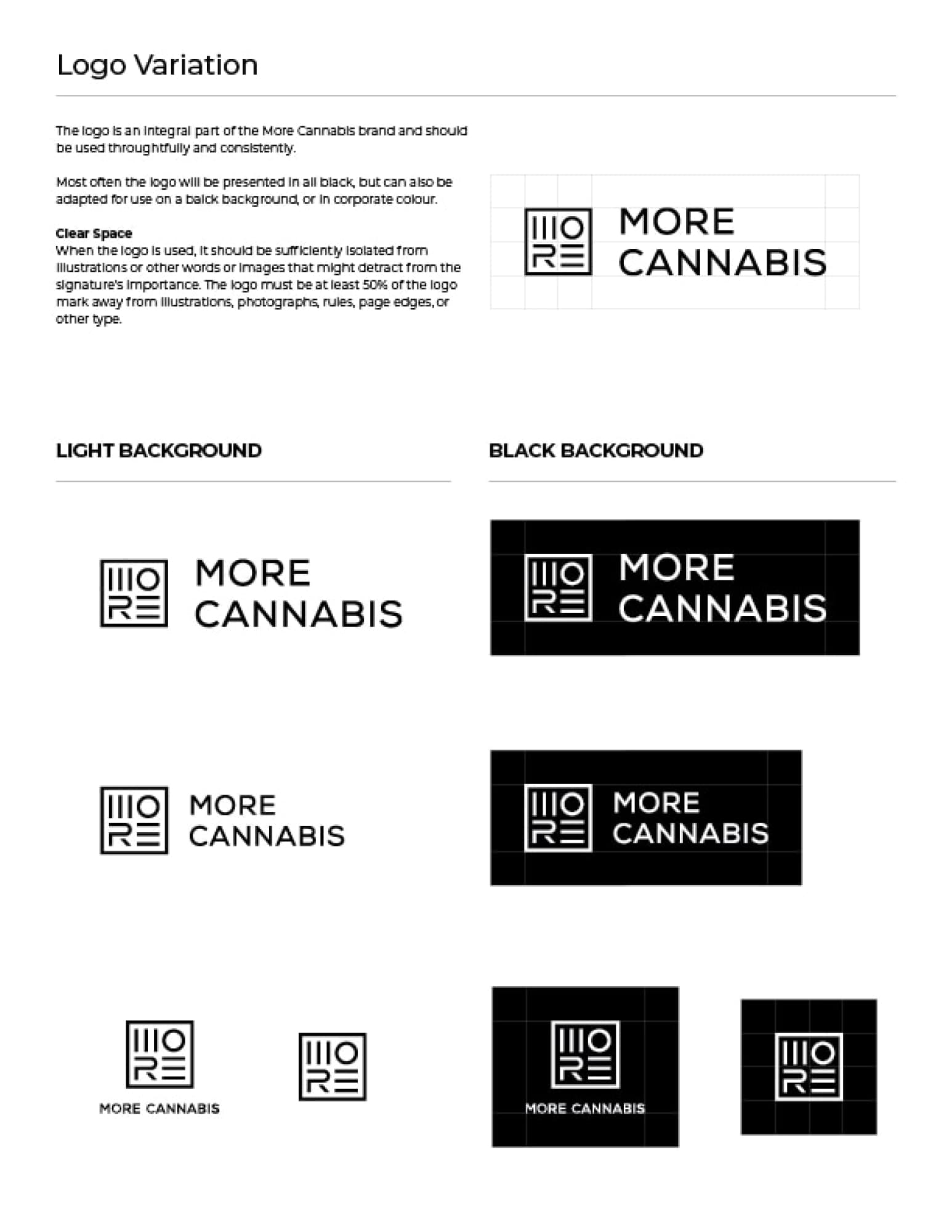 MORE Cannabis logo design