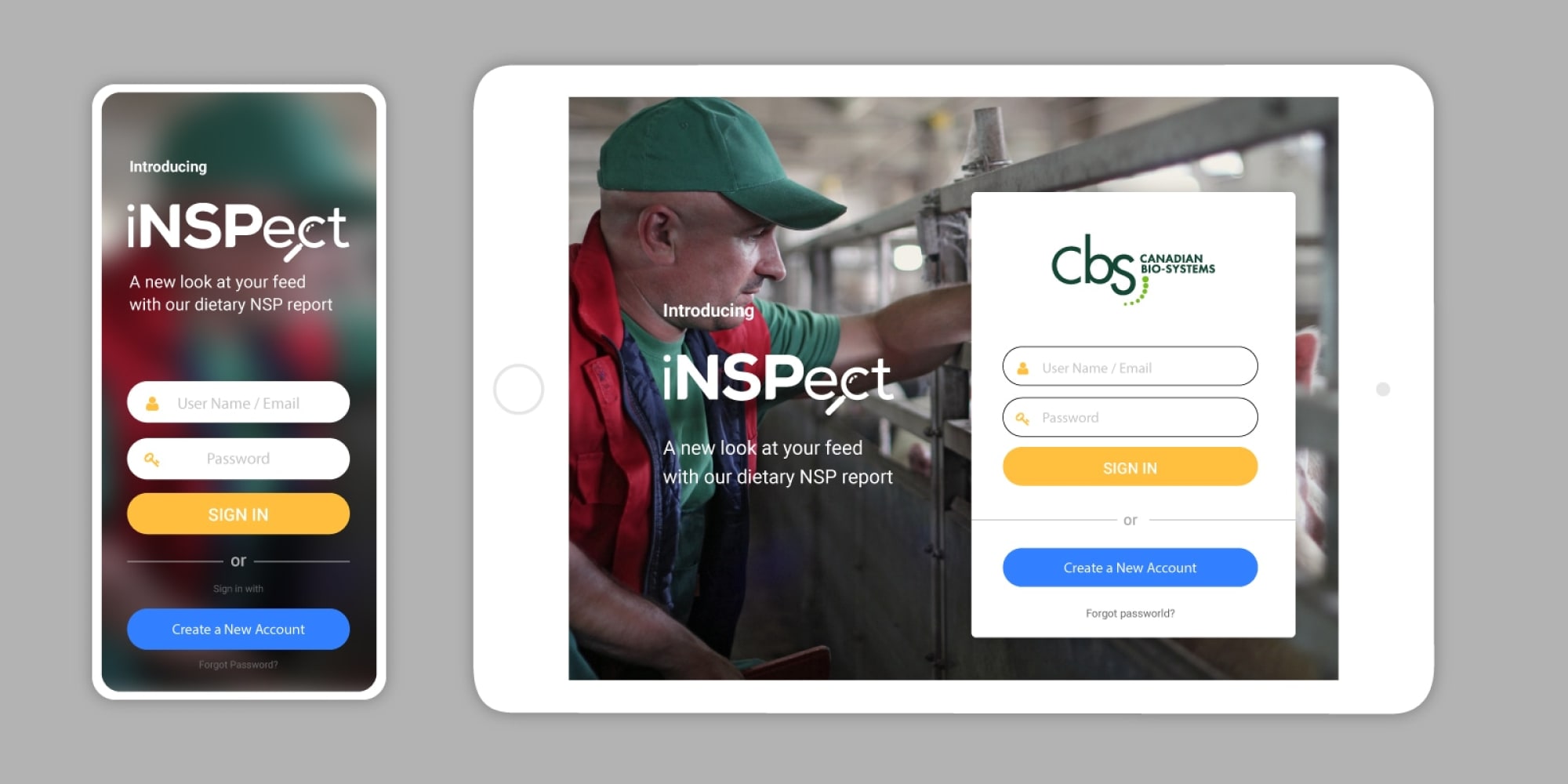 iNSPect Hub website design