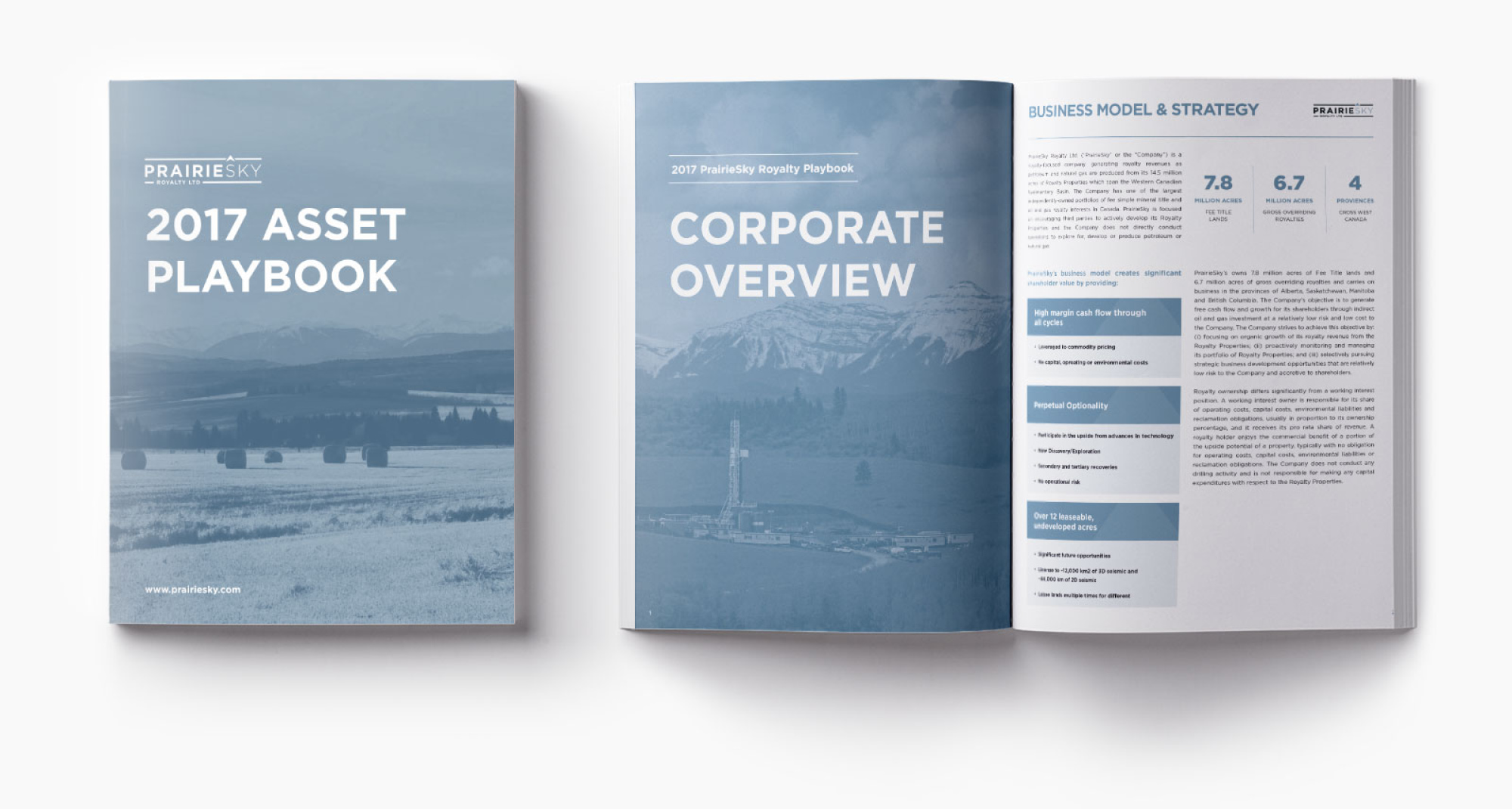 PrairieSky Royalties graphic design