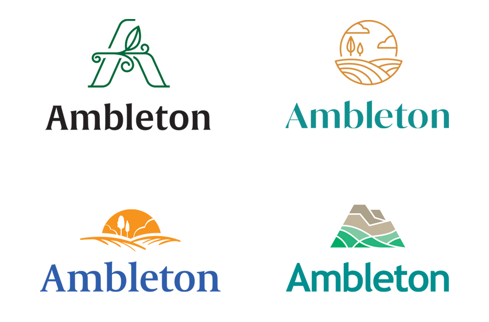 Ambleton logo designs by MORAD Creative Agency