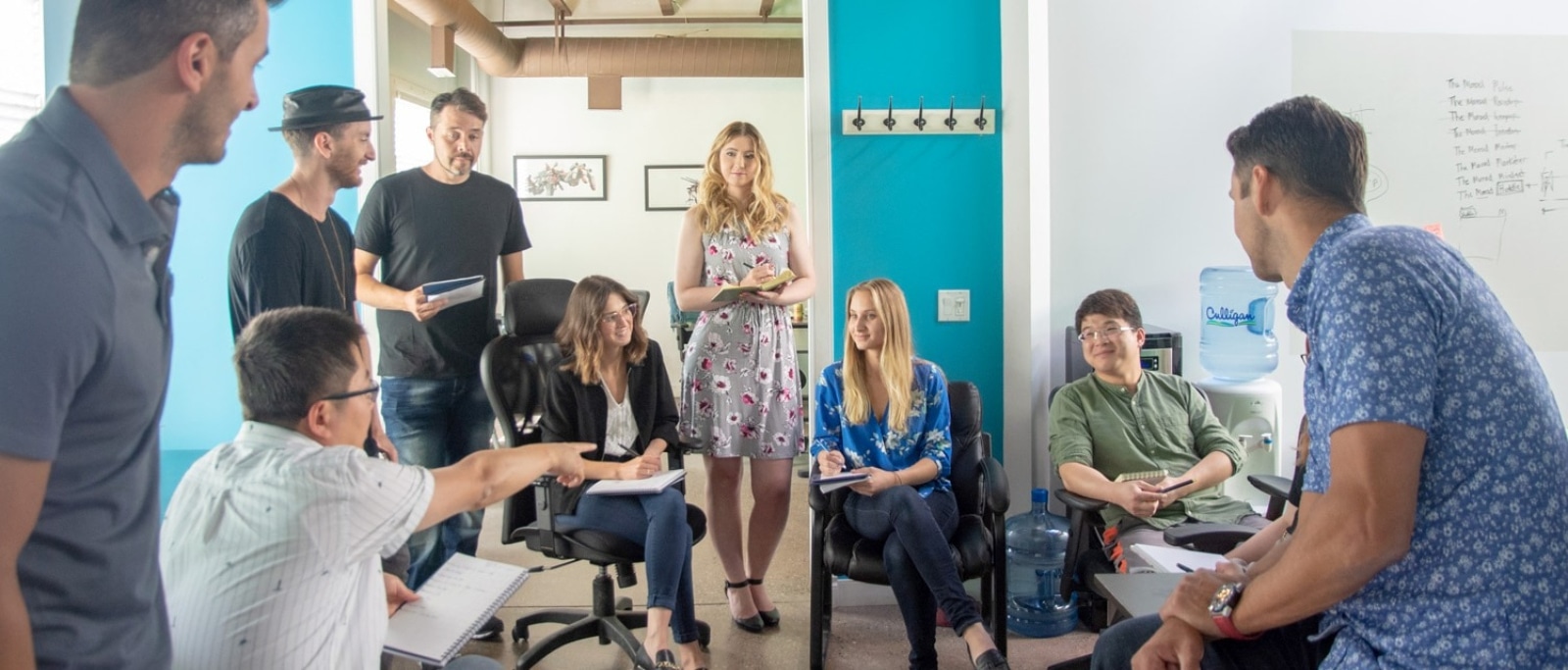 The MORAD Creative team collaborating in the studio