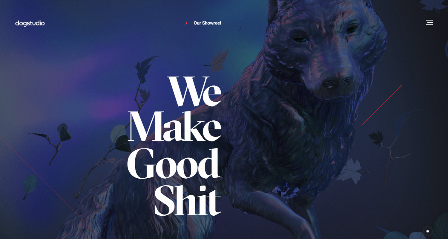 Best design agency website: Dogstudio