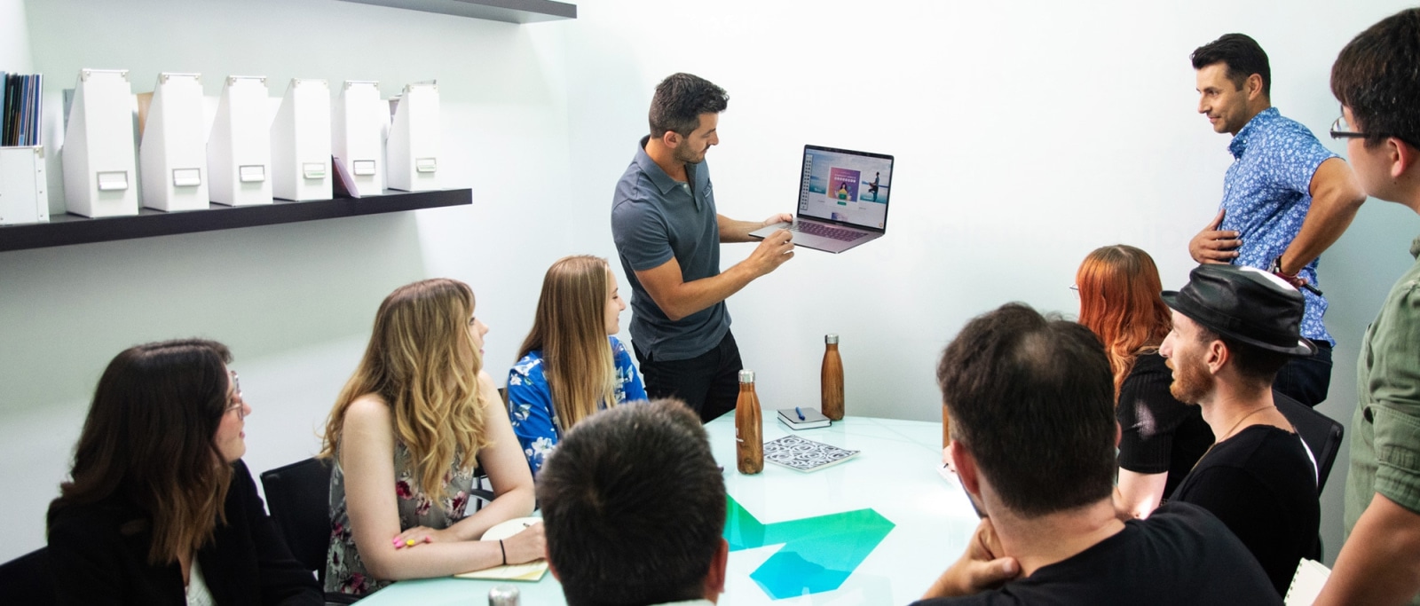 The MORAD Creative team collaborating in the studio